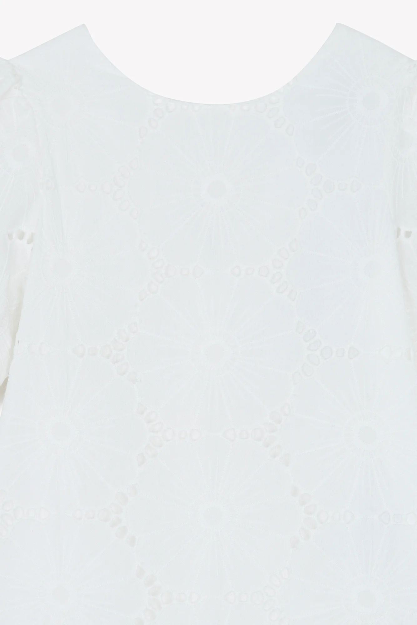 Robe - Blanc broderies anglaises - Image 7