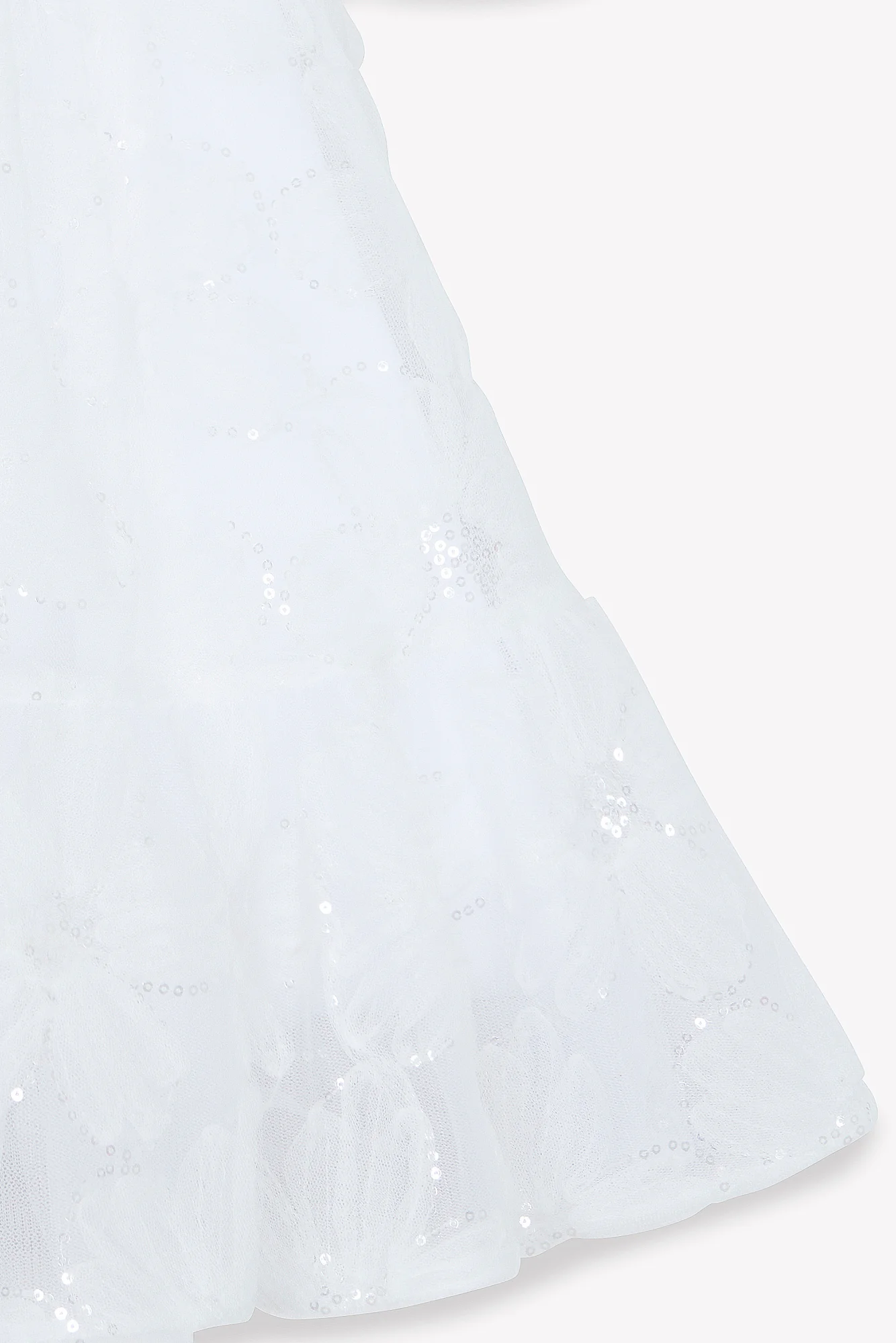 Robe - Blanc fleurs pailletées - Image 6