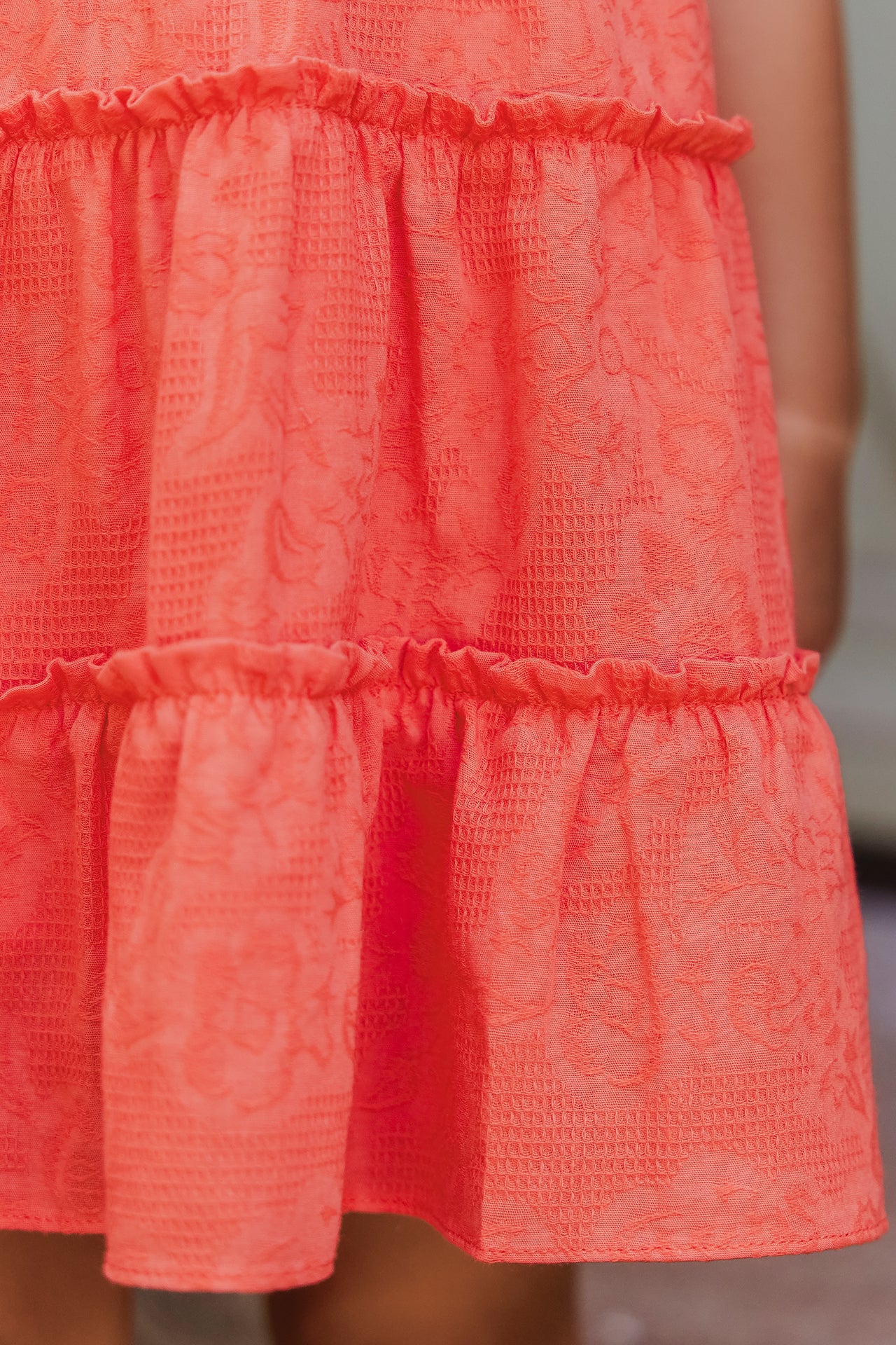 Robe - Coquelicot fleurs ton sur ton - Image 4