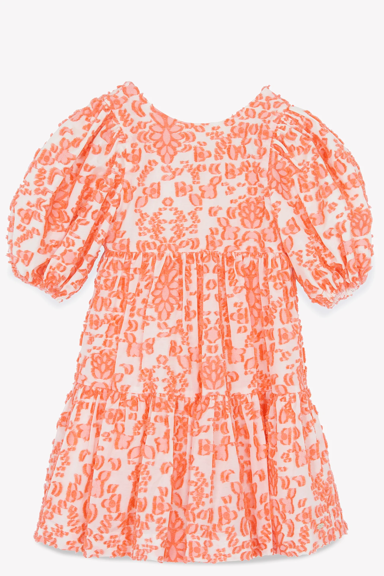 Robe - Corail broderie relief - Image 4