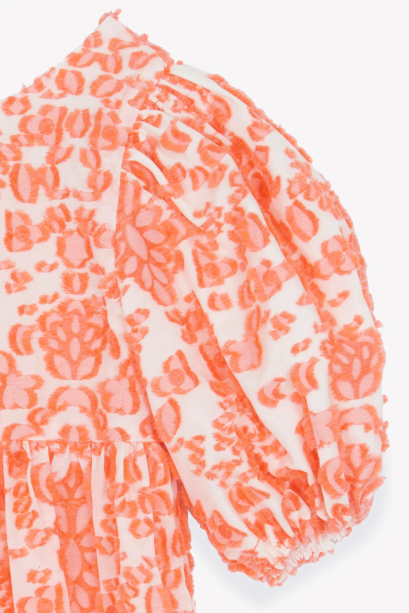 Robe - Corail broderie relief - Image 6