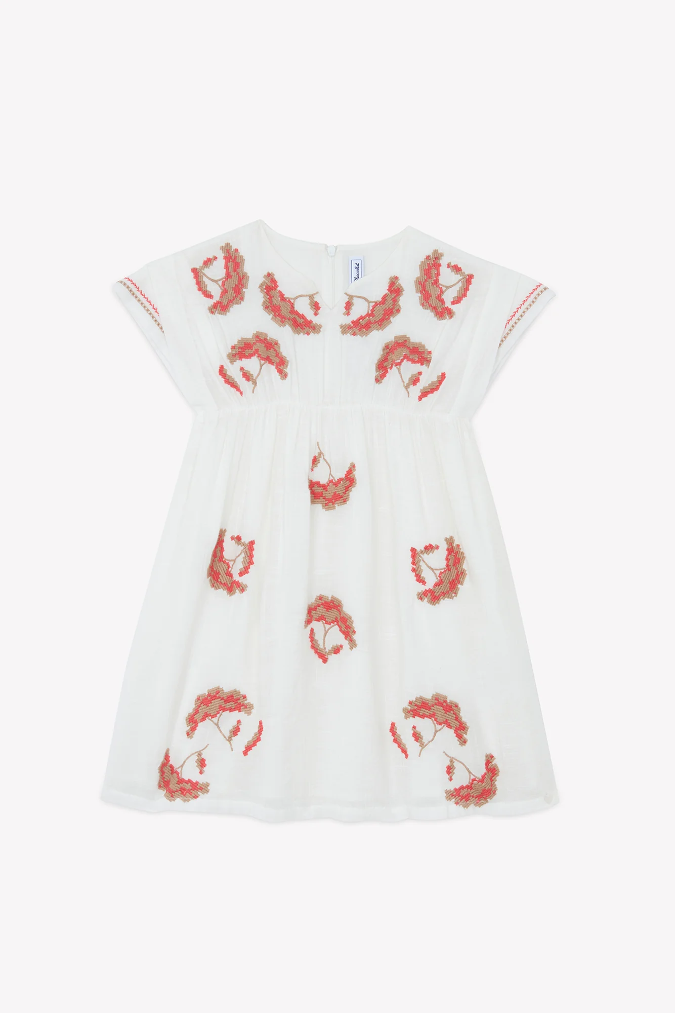 Robe - écru broderie - Image 5