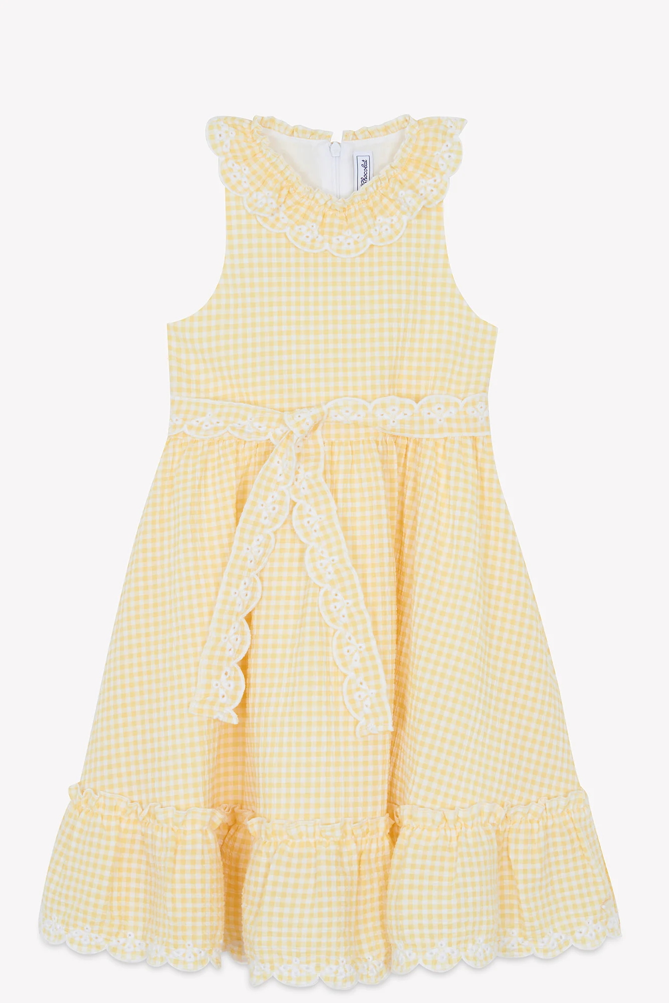 Robe - Jaune pollen vichy - Image 7