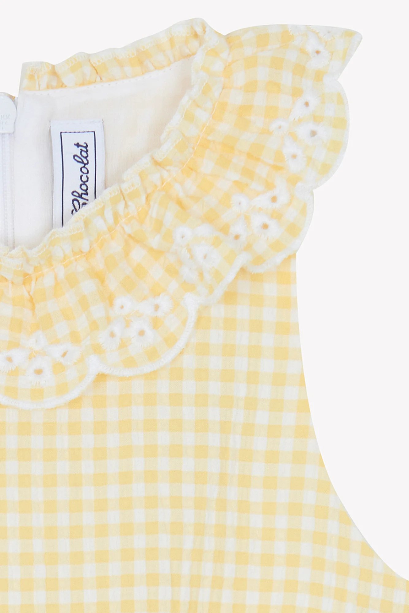 Robe - Jaune pollen vichy - Image 9