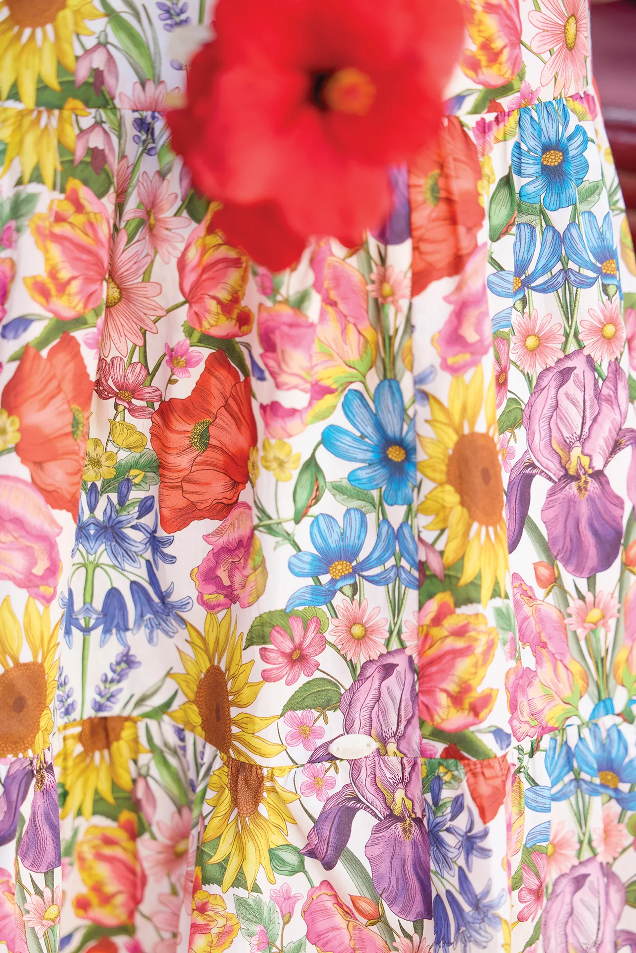Robe - Multicolore tissu liberty - Image 7