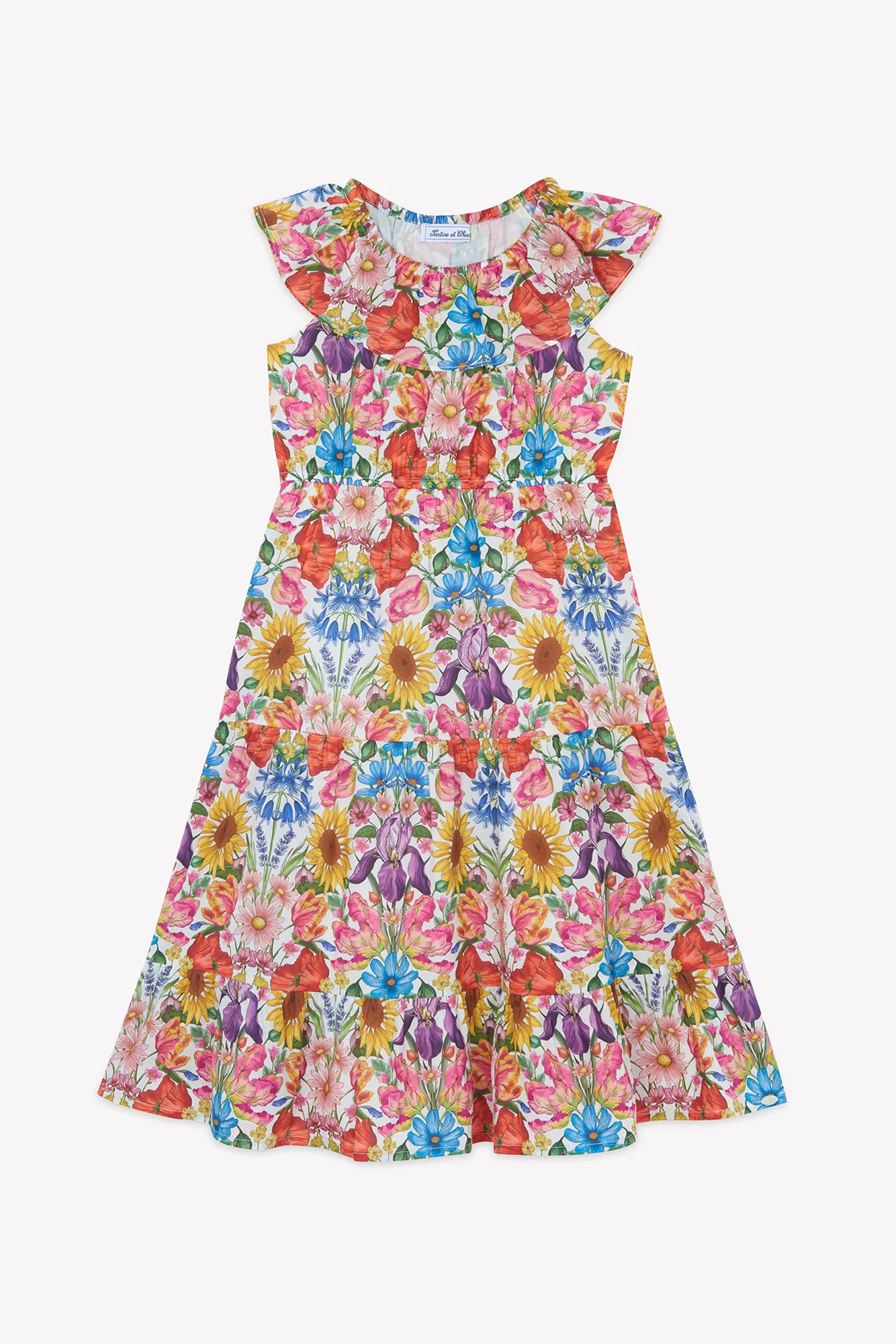 Robe - Multicolore tissu liberty - Image 9