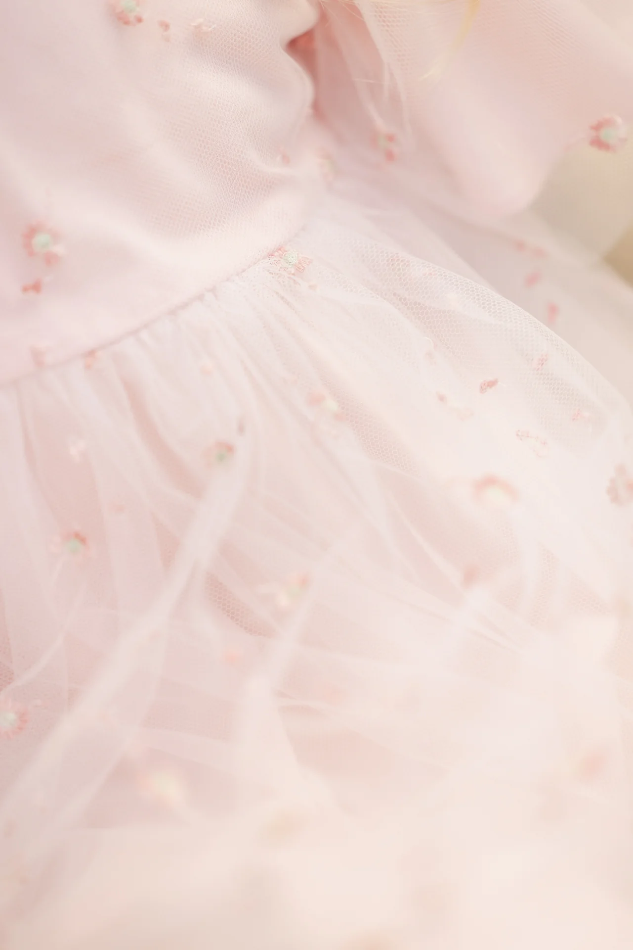 Robe - Pivoine tulle fleurs - Image 5