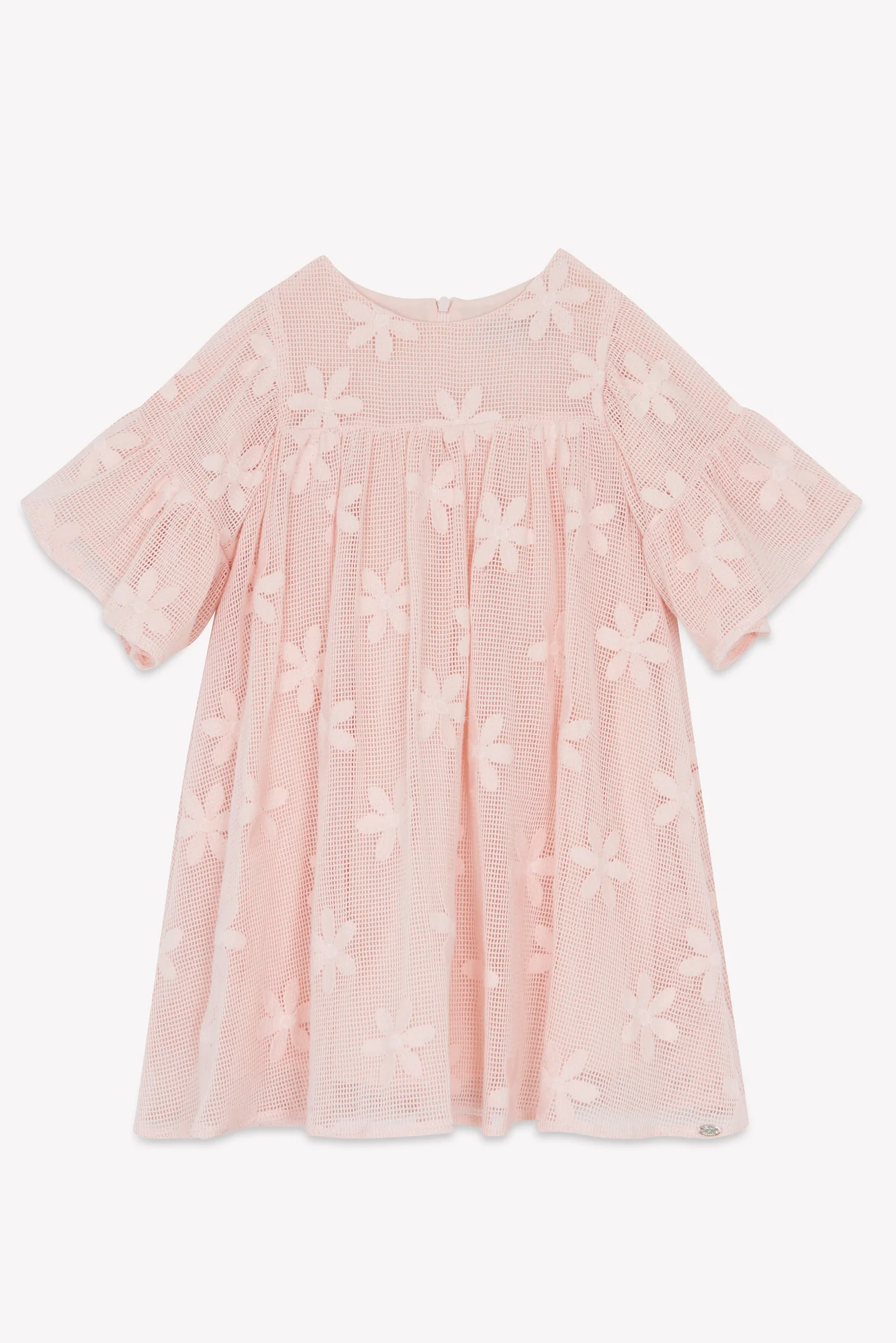Robe - Rose ancien broderie fleurs - Image 4