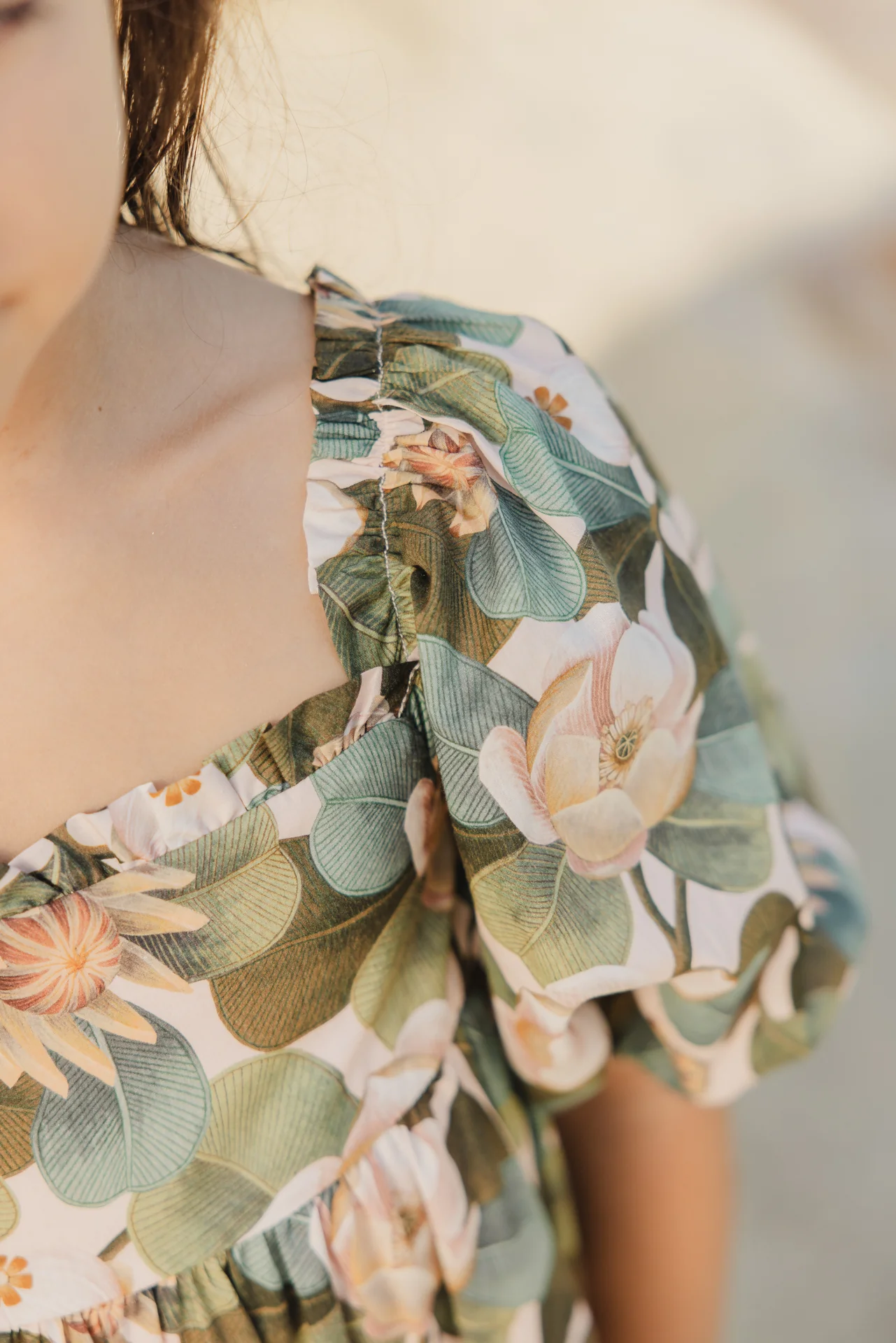 Robe - Rose ancien tissu liberty - Image 4