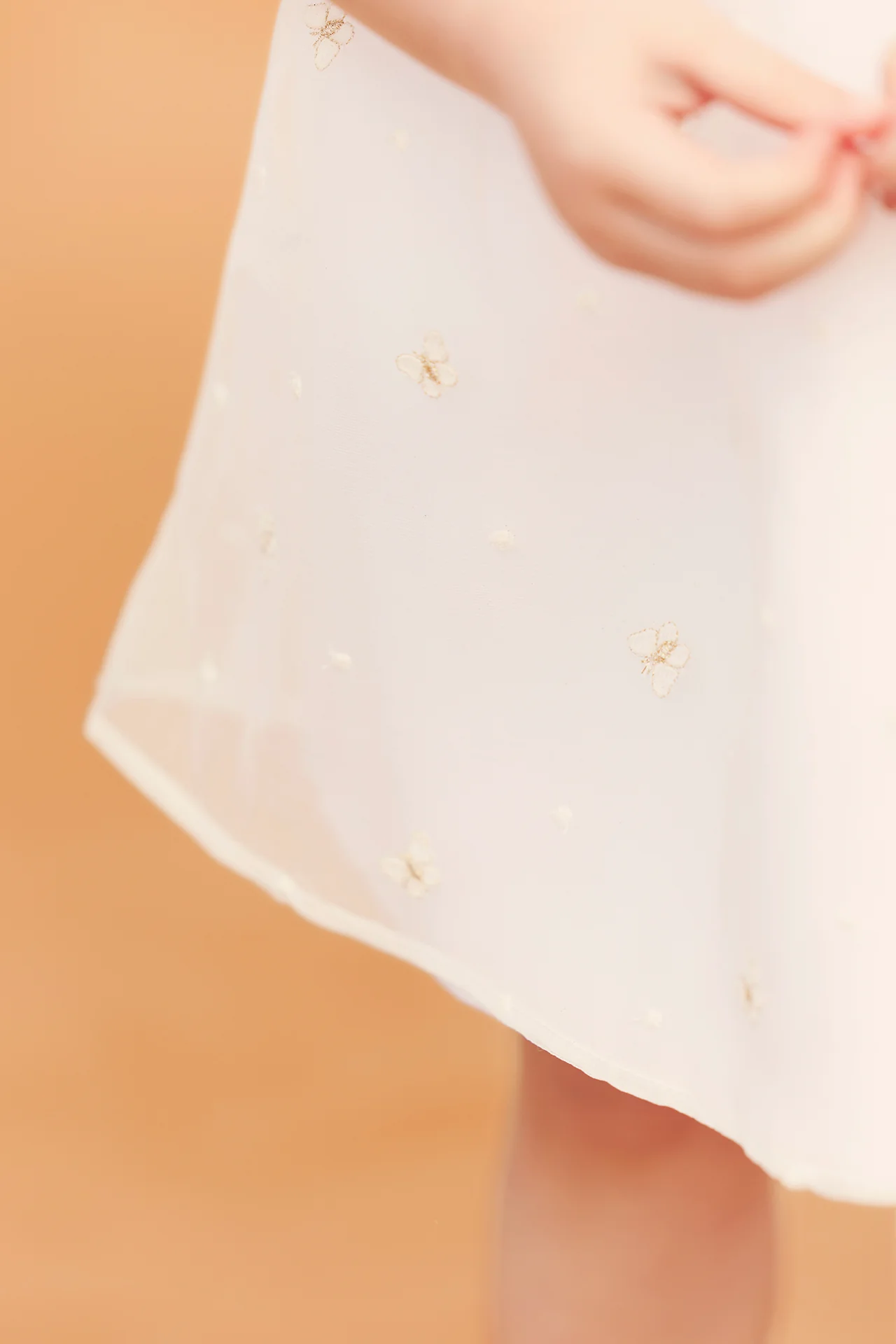Robe - Blanc tulle papillons - Image 4