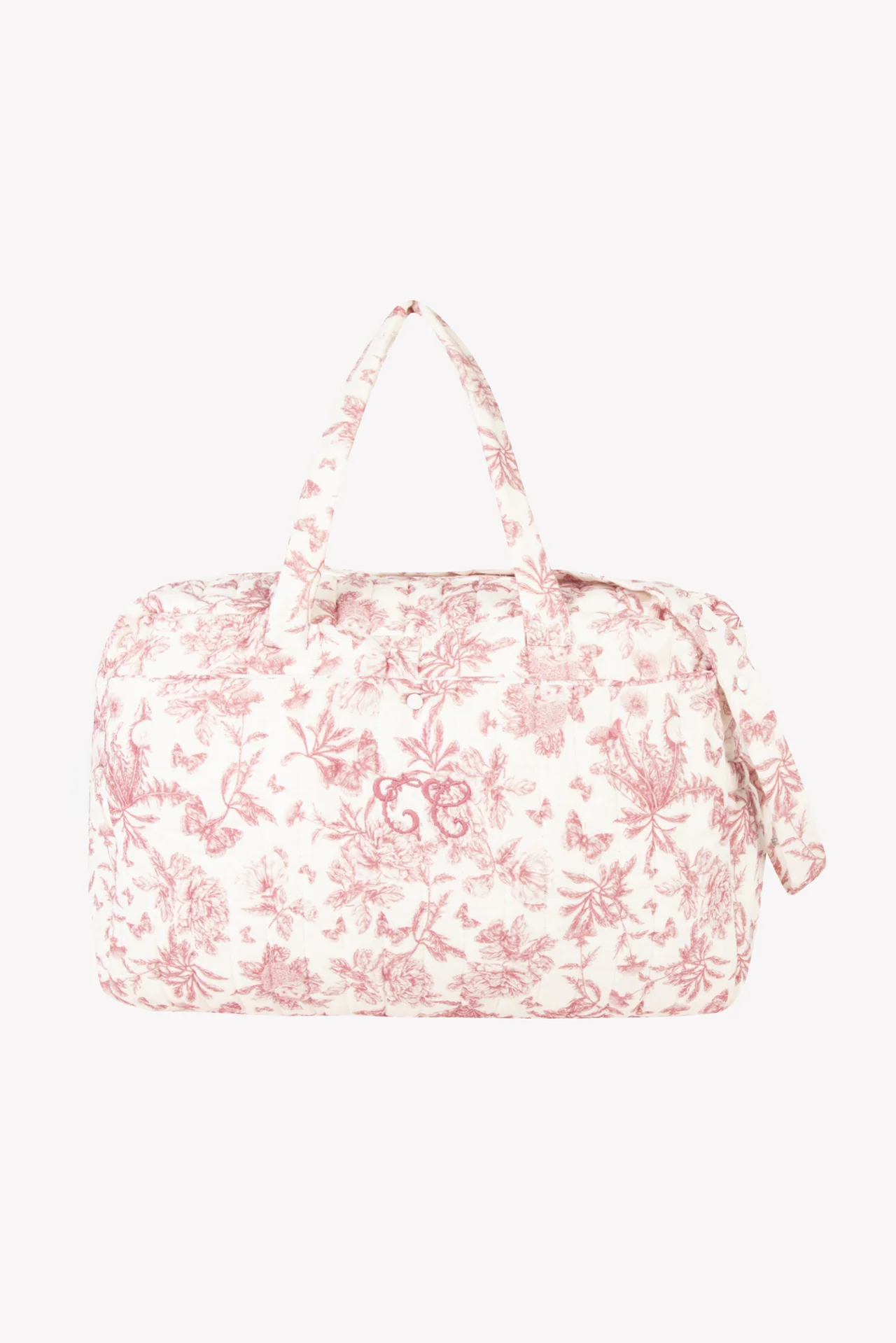 Sac à langer - Imprimé inspiration Toile de Jouy rose - Image 3