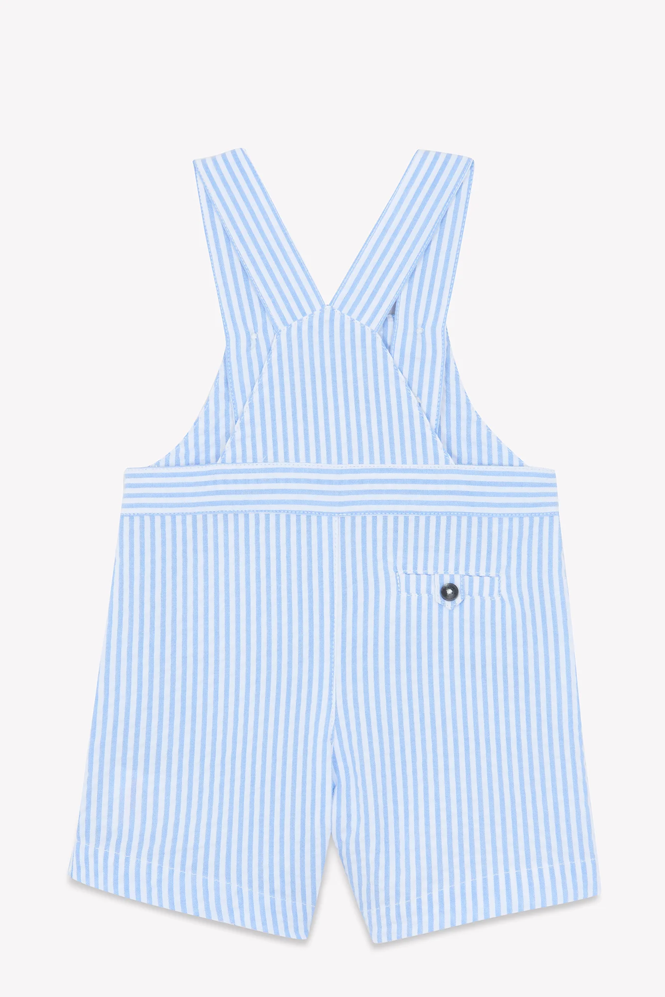 Salopette - Bleu grisé rayures - Image 5
