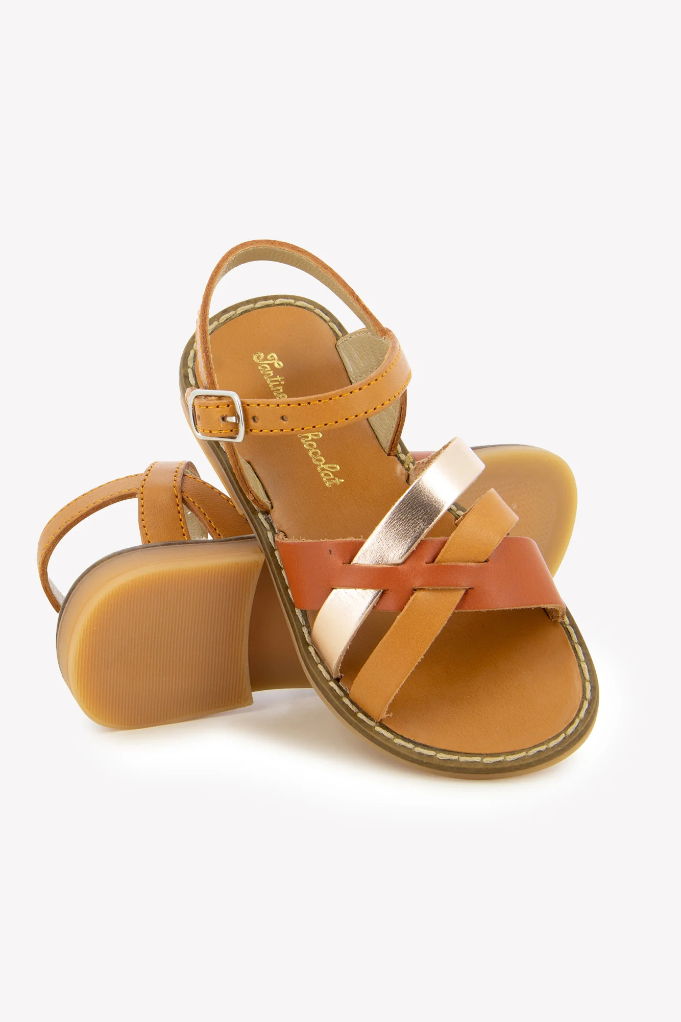 Sandales - Cuir camel - Image 11