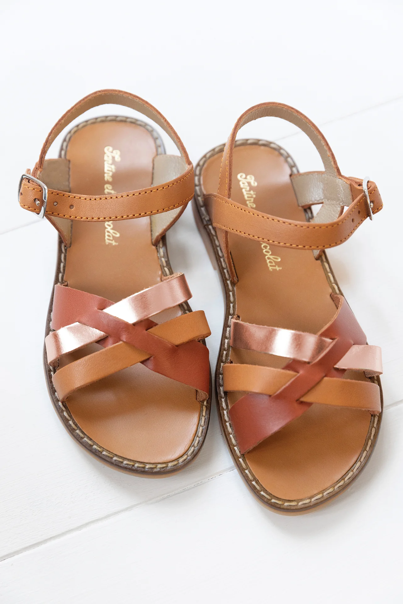 Sandales - Cuir camel - Image 3