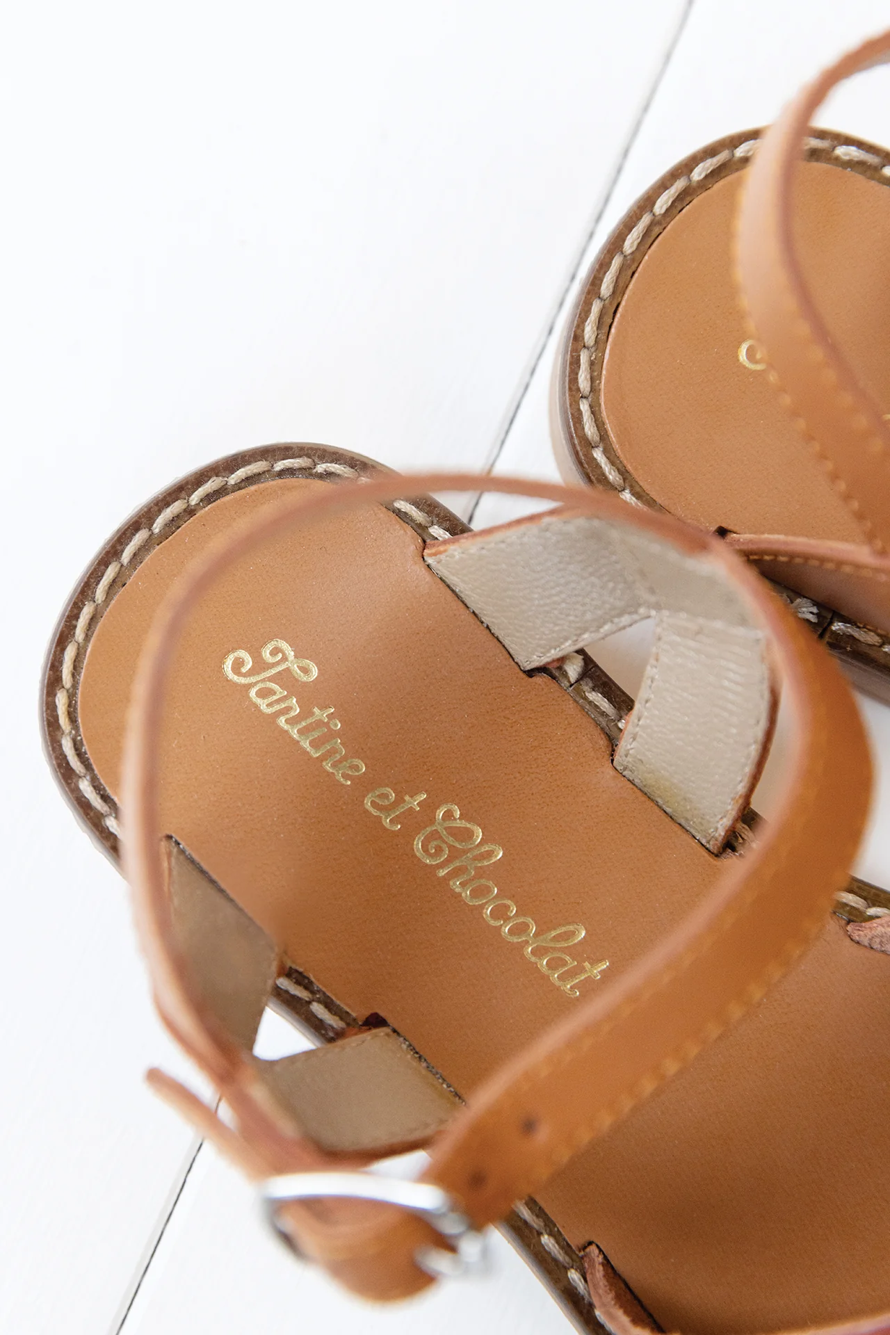 Sandales - Cuir camel - Image 4