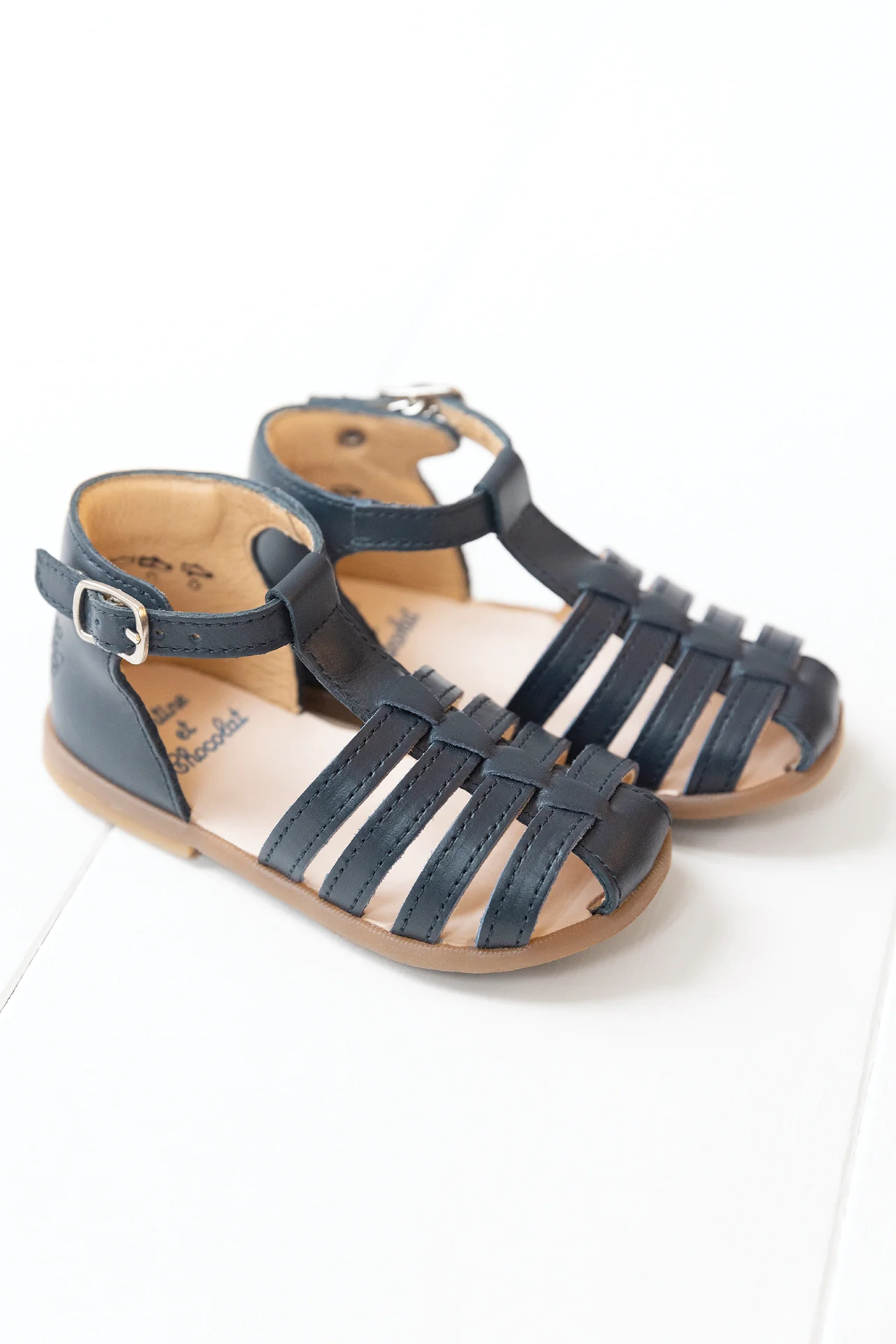 Sandales - Cuir marine
