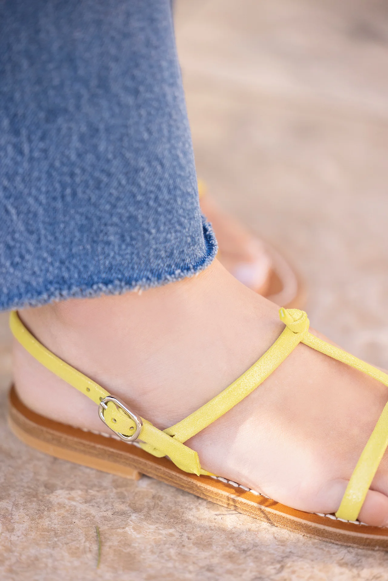 Sandales Violeta Femme - Jaune KJacques x Tartine et Chocolat - Image 5