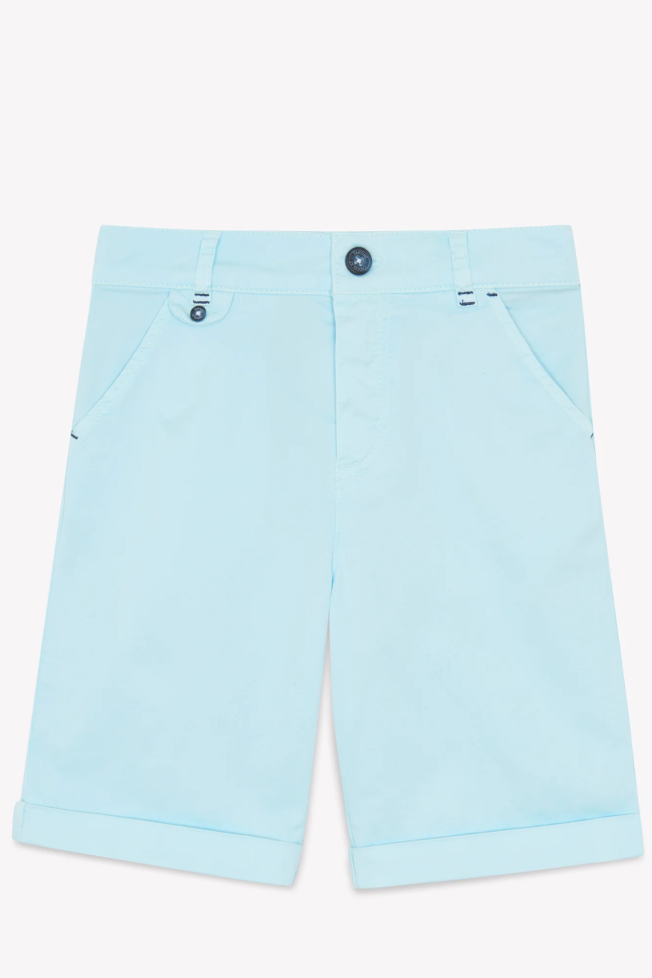 Short - Aqua sergé - Image 3