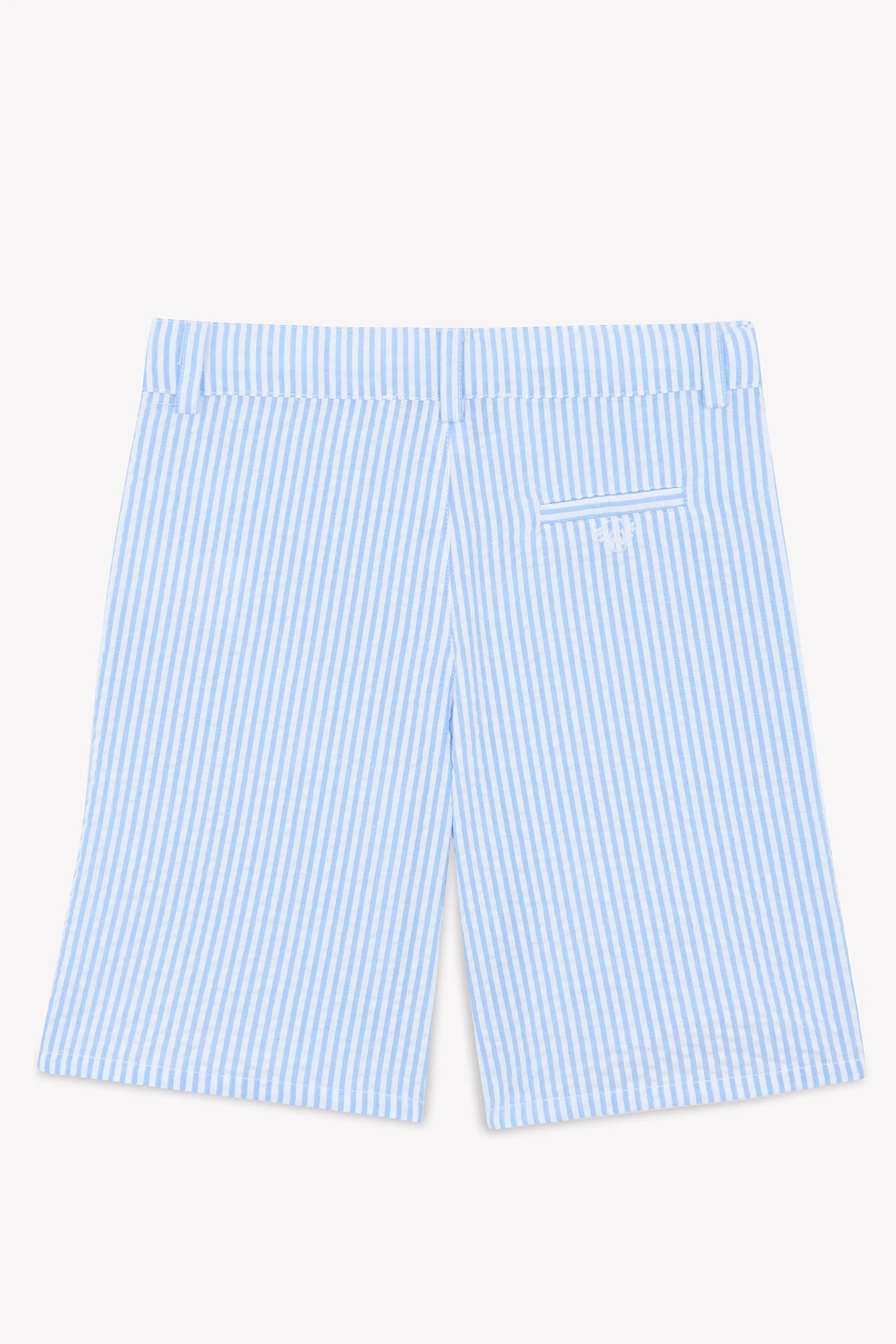 Short - Bleu grisé rayures - Image 5