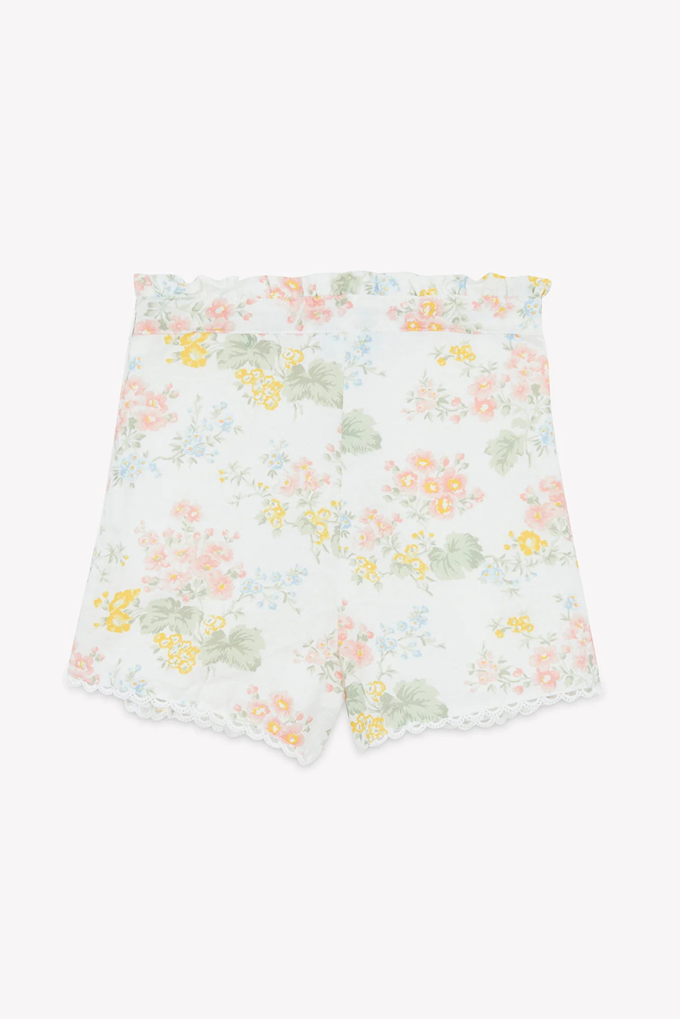Short - écru imprimé fleuri détails galons croquet - Image 5