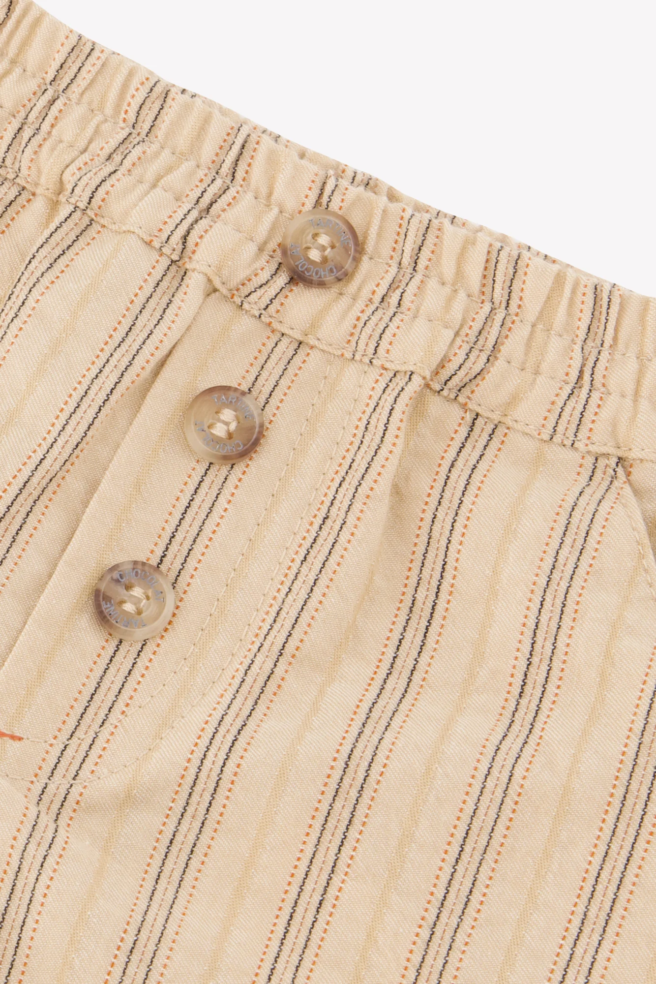 Short - Ocre rayures - Image 6