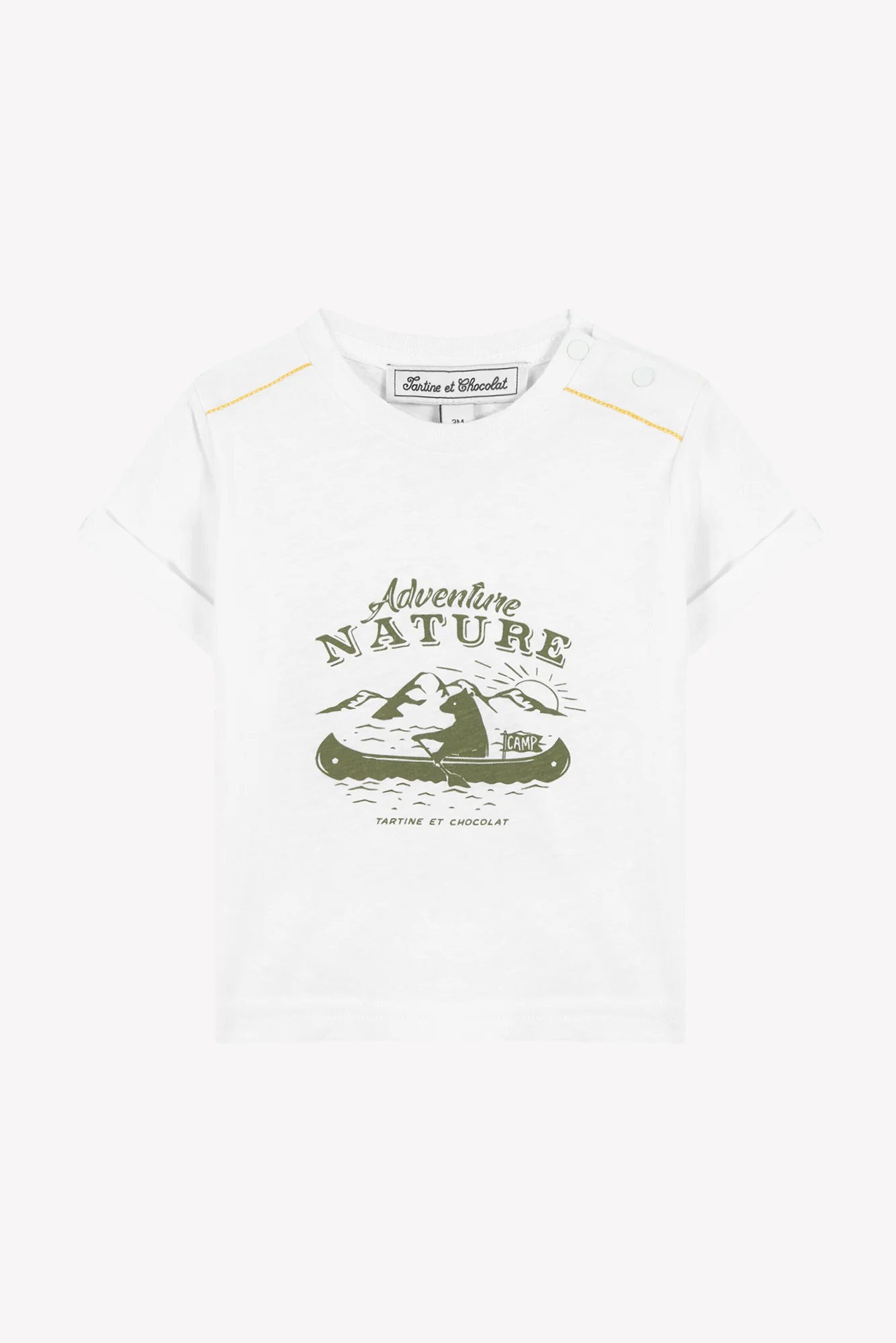 T-shirt - Blanc illustration nature - Image 3