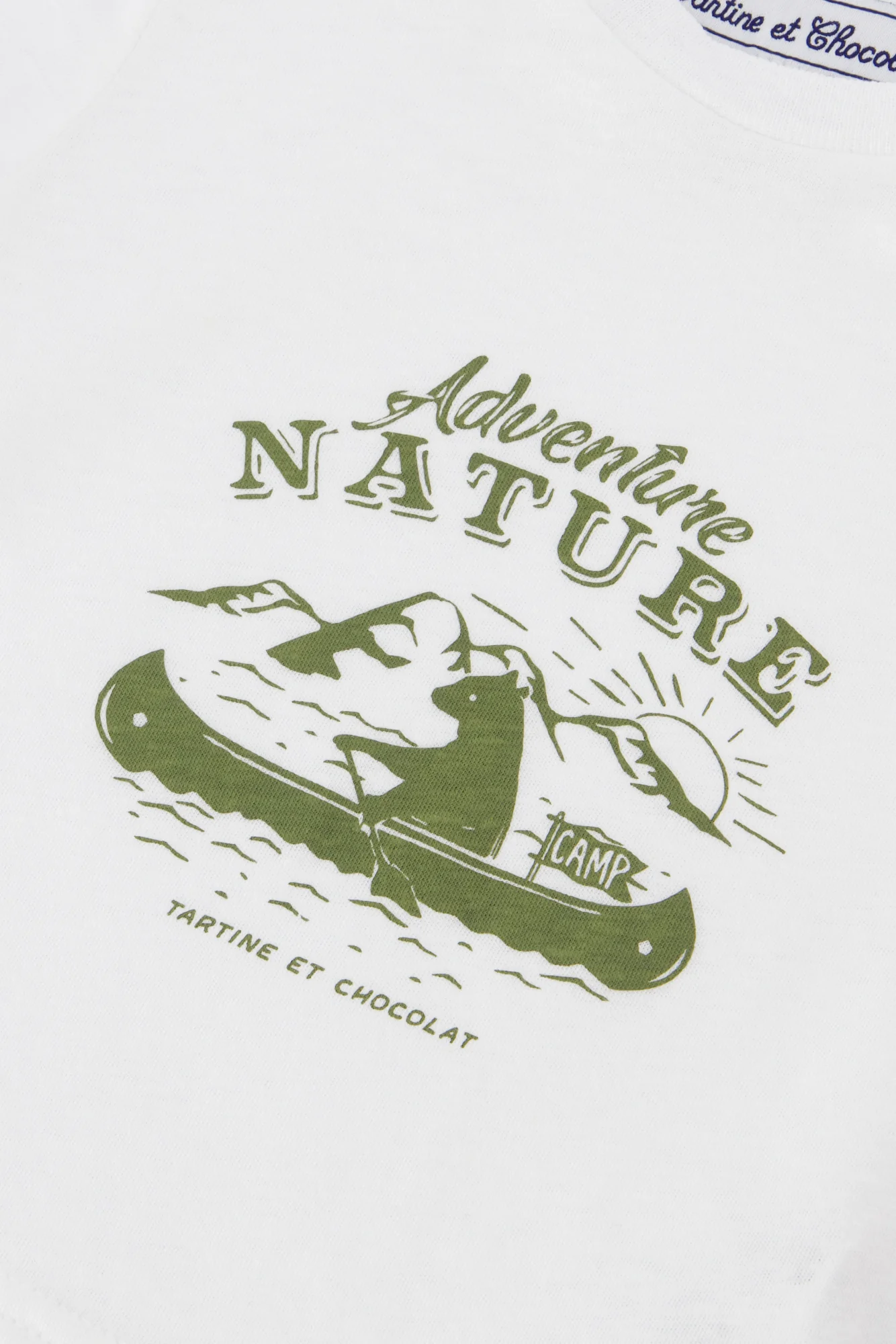 T-shirt - Blanc illustration nature - Image 5