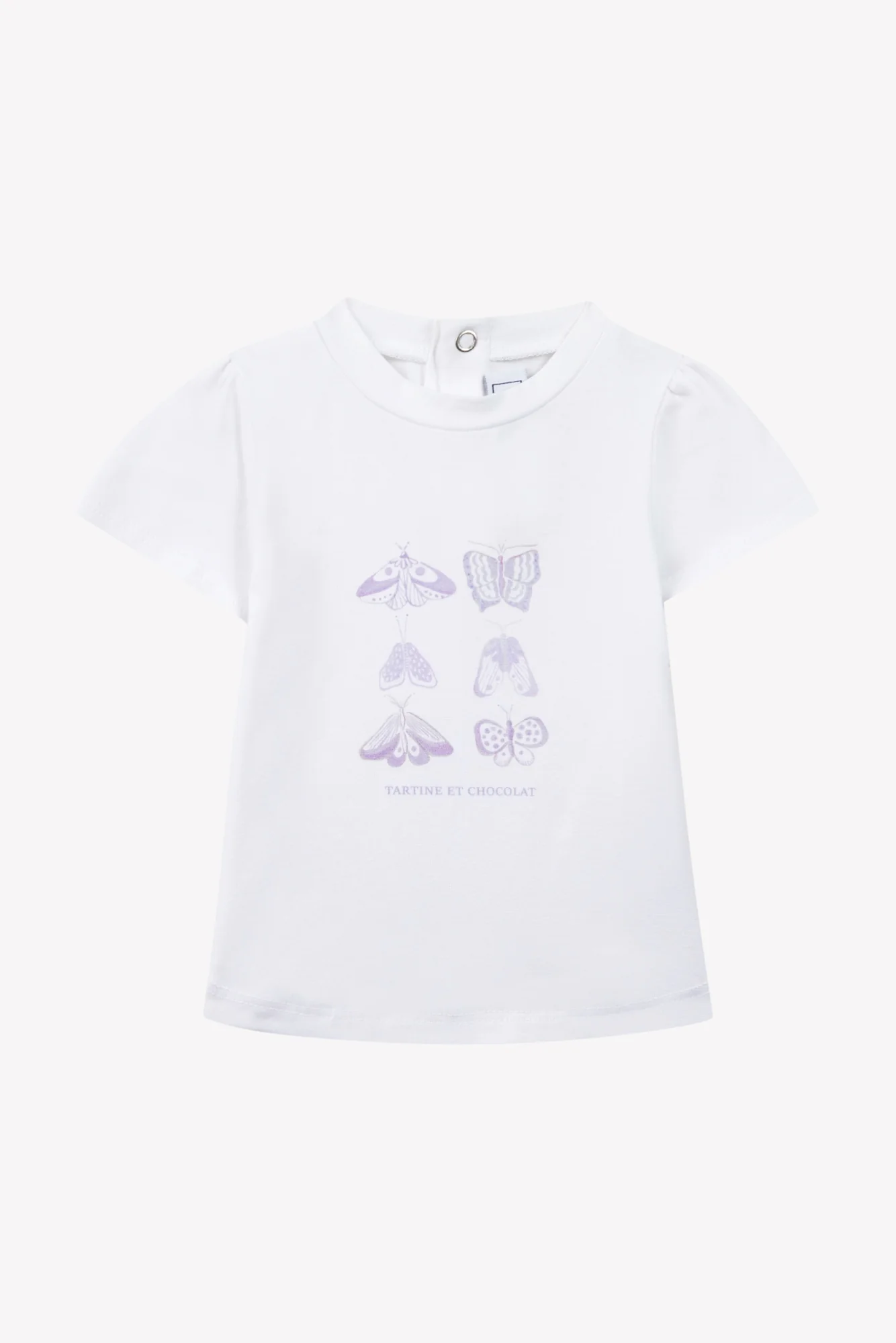 T-shirt - Lilas illustration papillons - Image 4