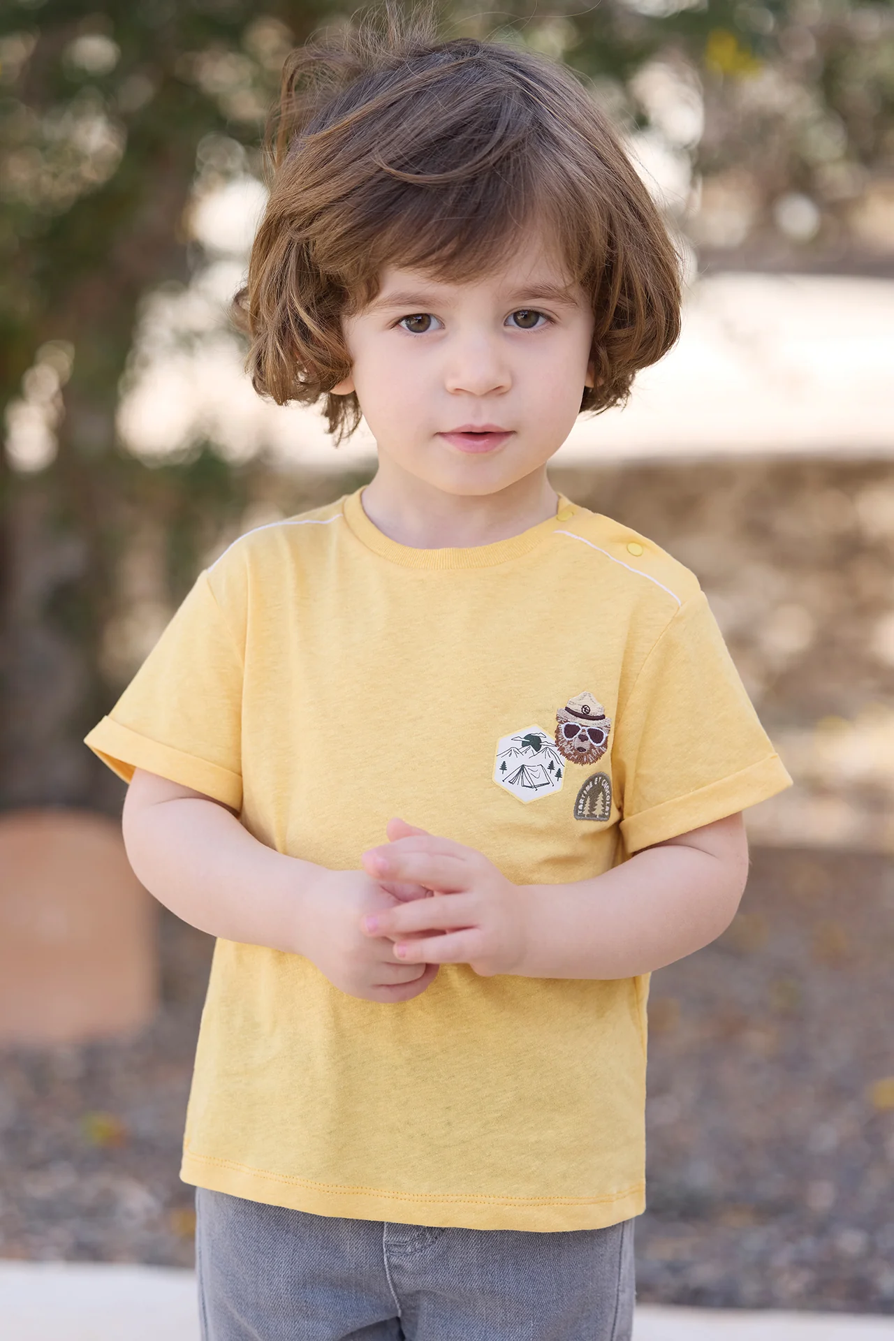 T-shirt - Miel illustration explorateur