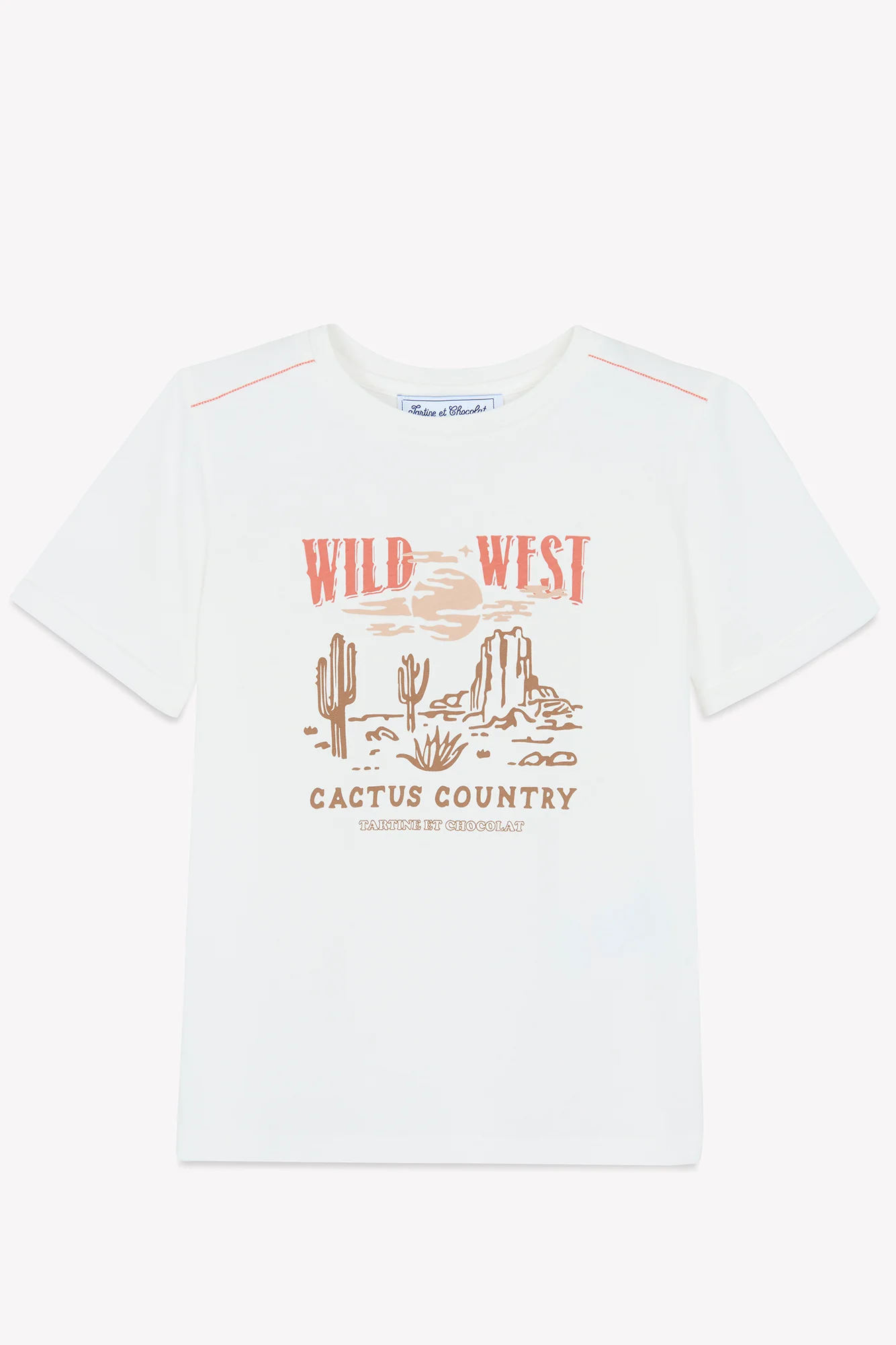 T-shirt - Ecru illustration Far West - Image 5