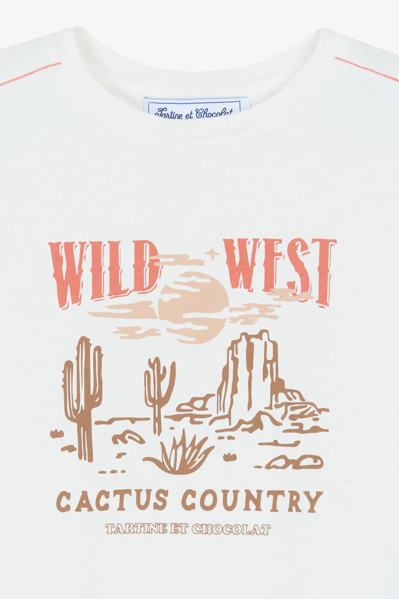 T-shirt - Ecru illustration Far West - Image 7