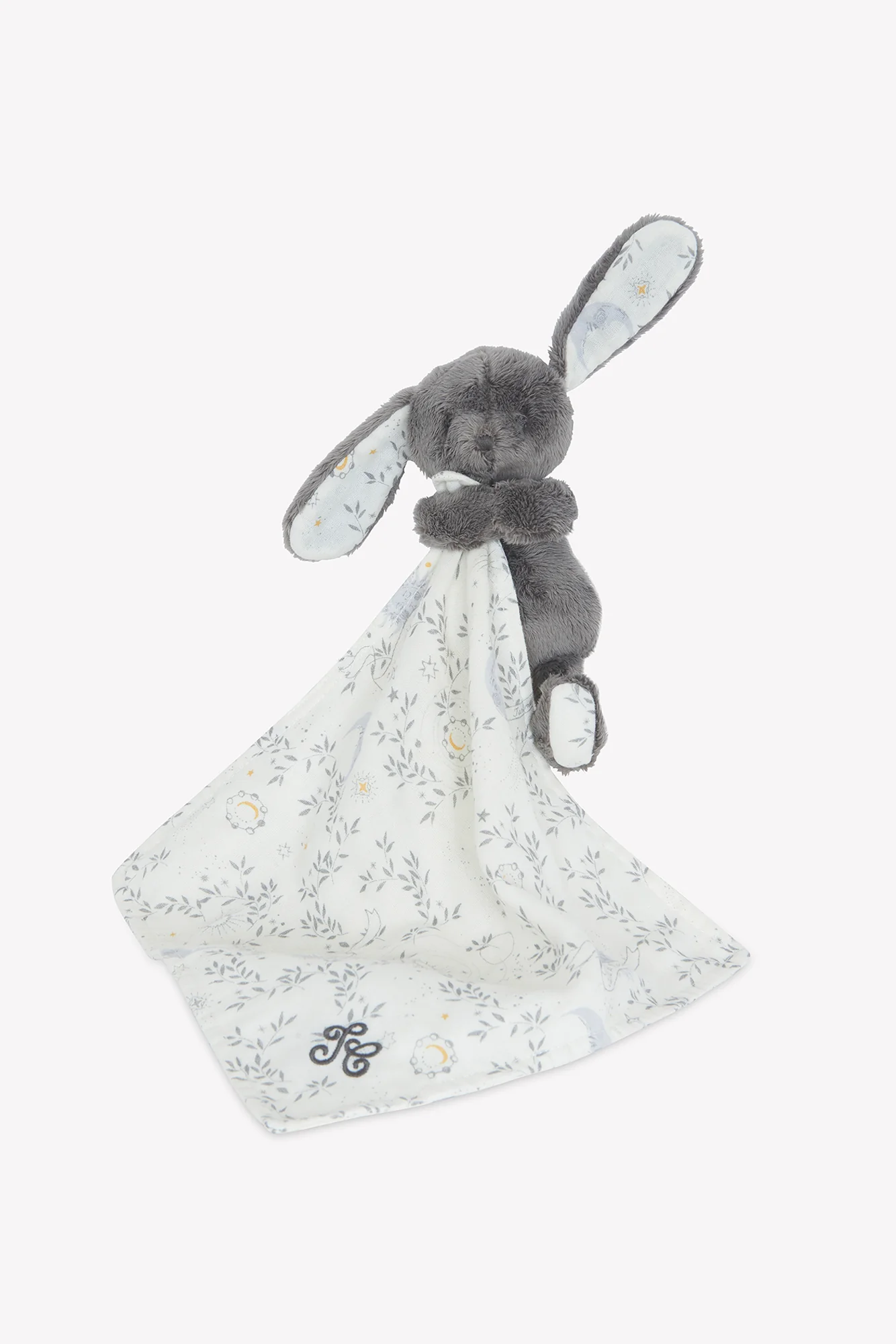 Augustin le lapin - Doudou gris imprimé Rêve étoilé - Image 6