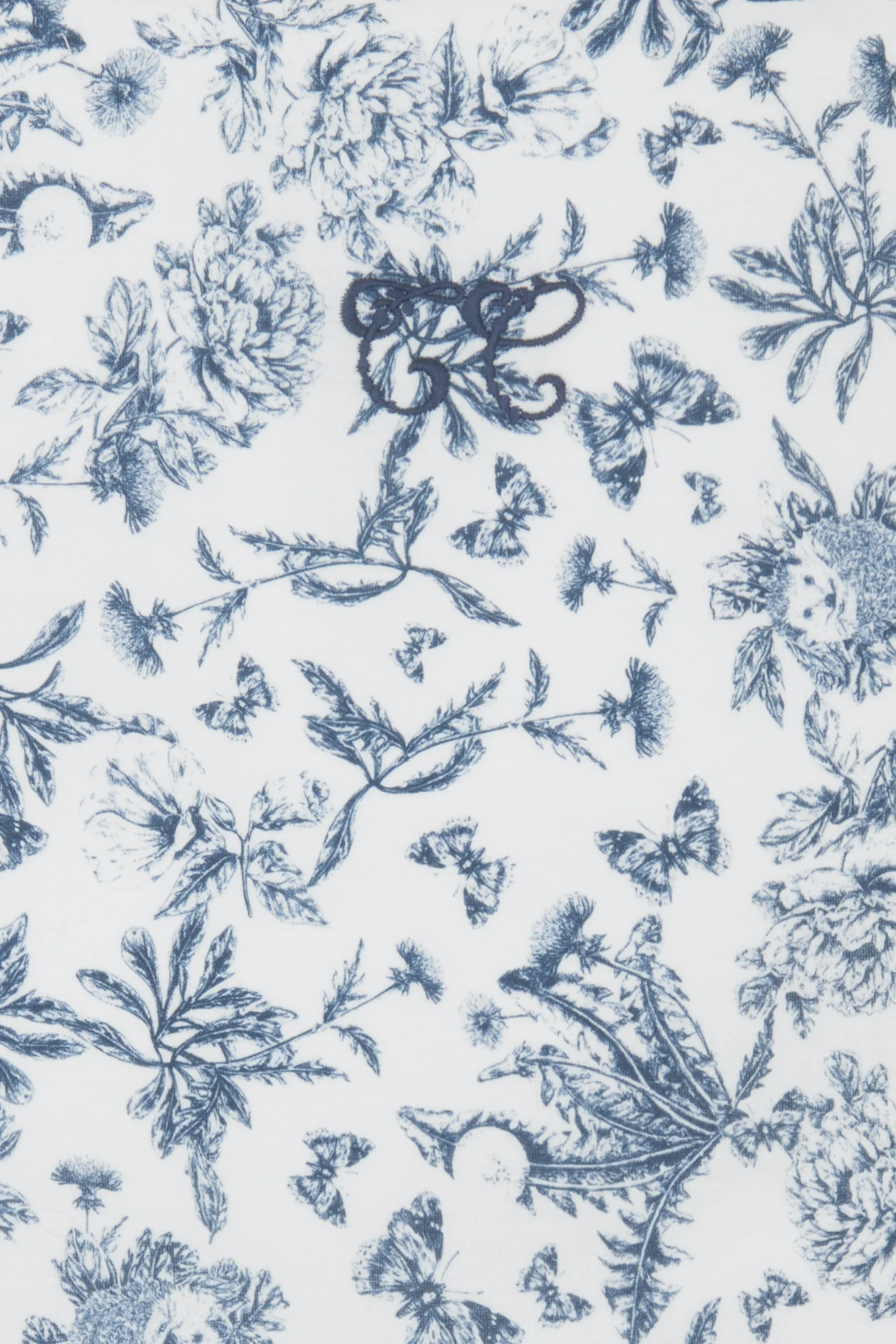 Tour de lit - Imprimé inspiration toile de jouy bleu - Image 5