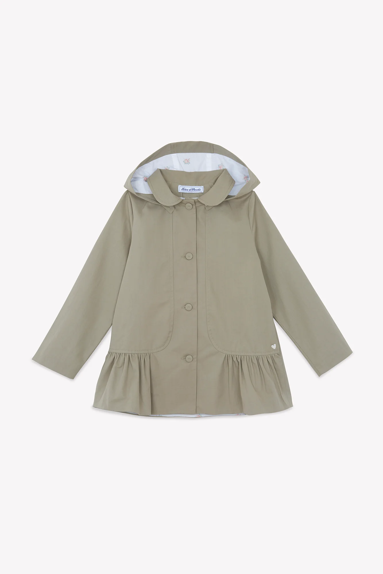 Trench - Kaki capuche amovible - Image 7