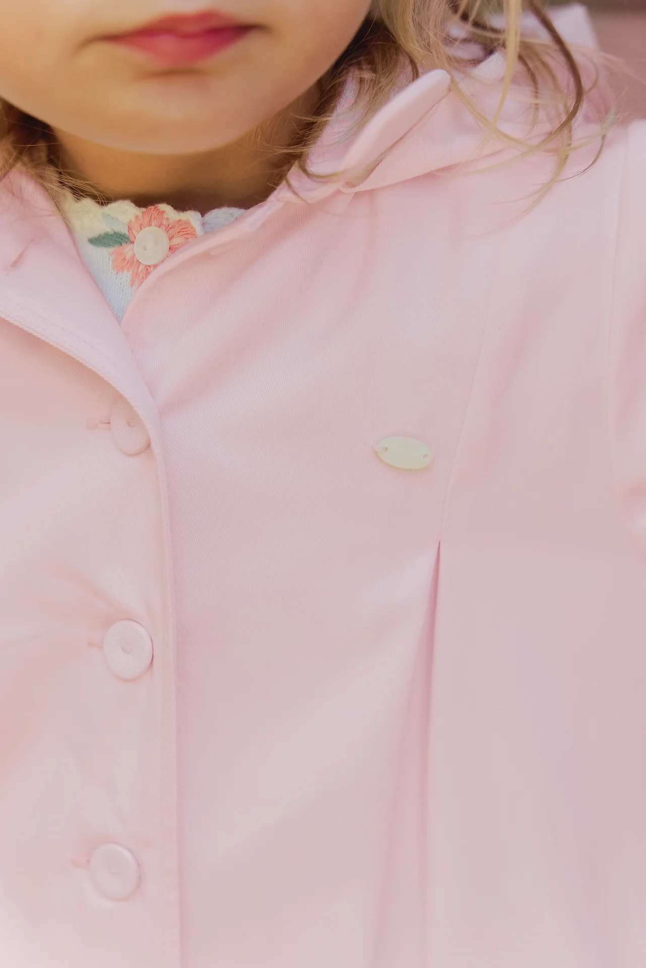 Trench - Rose pâle capuche amovible - Image 3