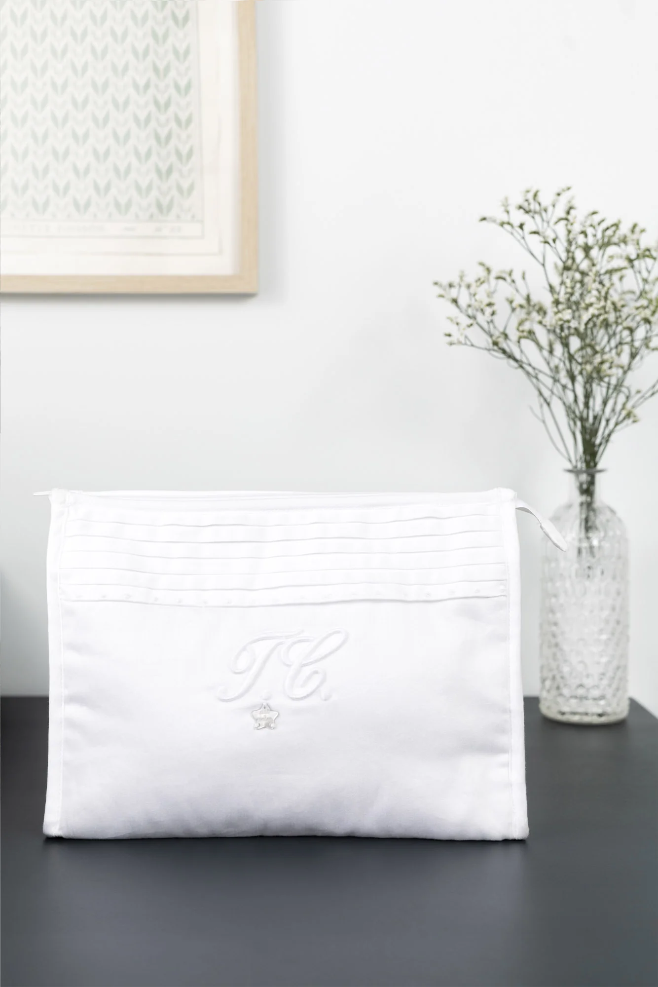 Trousse de toilette - Monogramme blanc