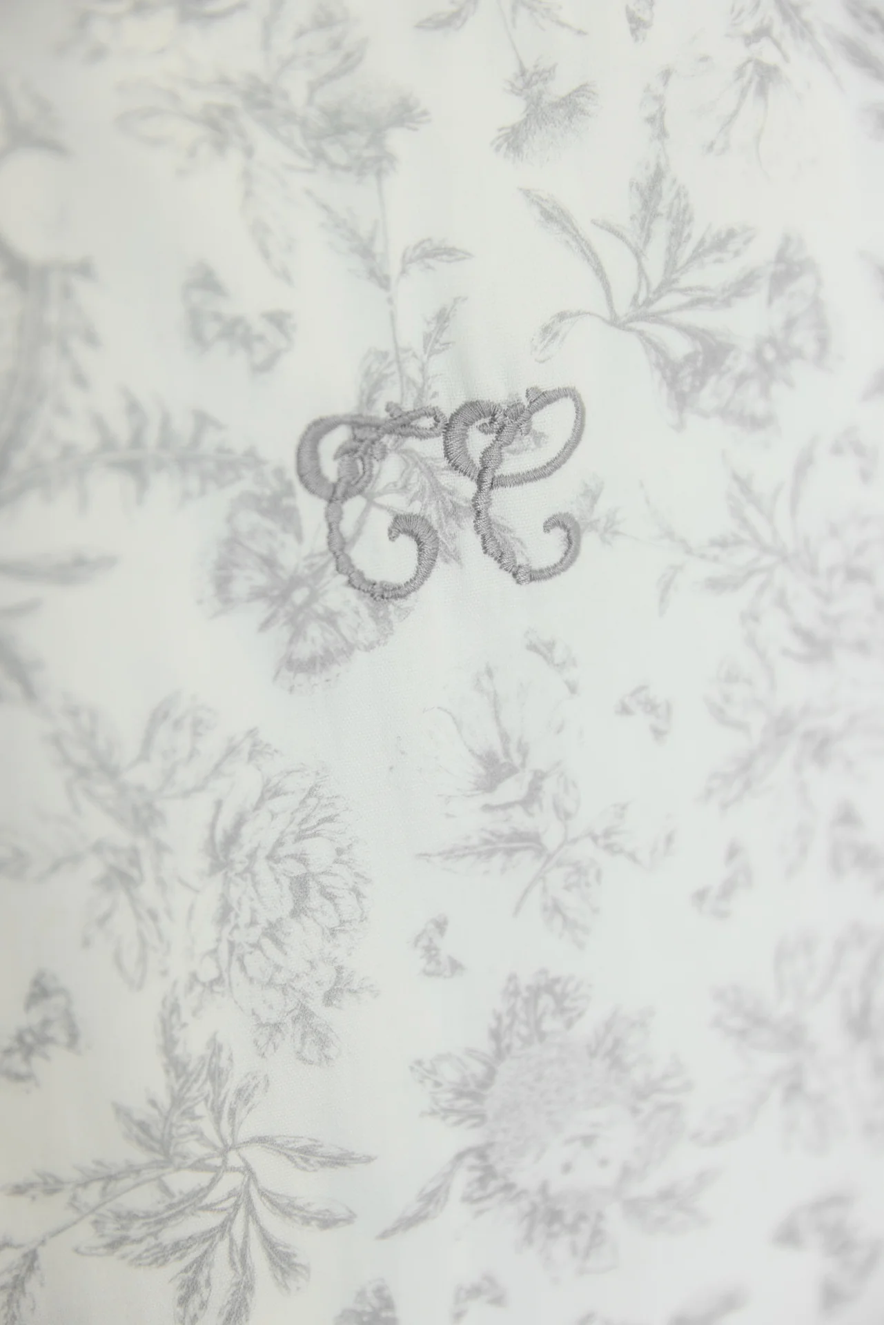Gigoteuse d'été - T1 Imprimé inspiration toile de jouy gris - Image 2