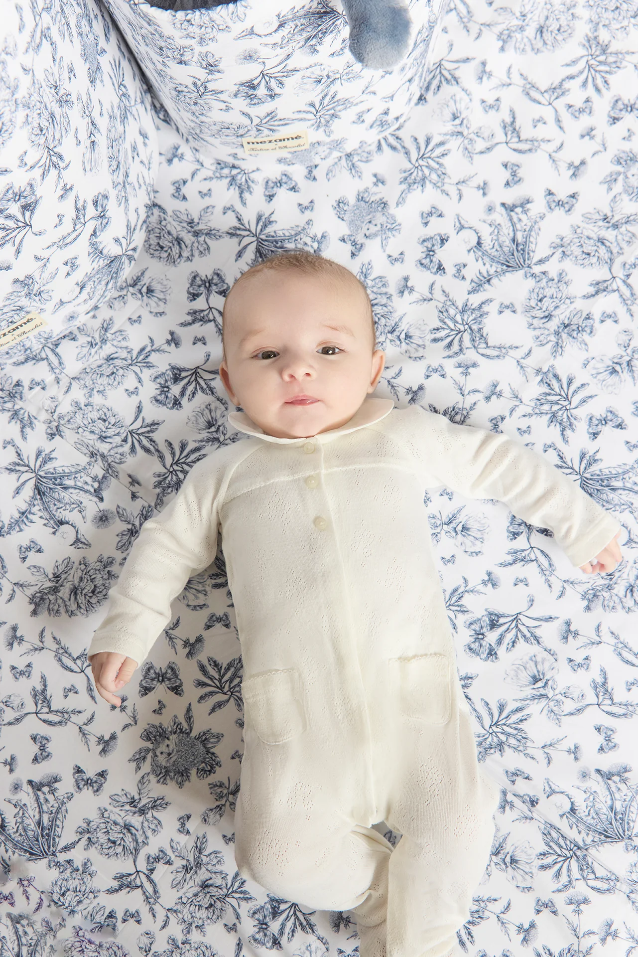 Tapis de vie toile de jouy bleu - Mèzamé x Tartine et Chocolat - Image 3