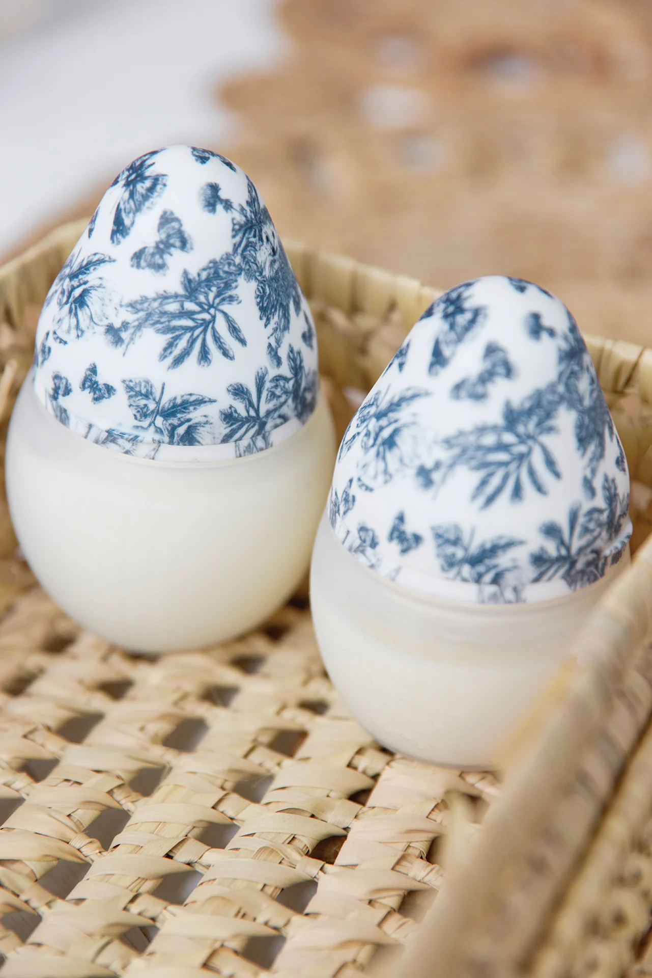Biberon anti-colique - Toile de jouy bleu Élhée x Tartine et Chocolat - Image 2