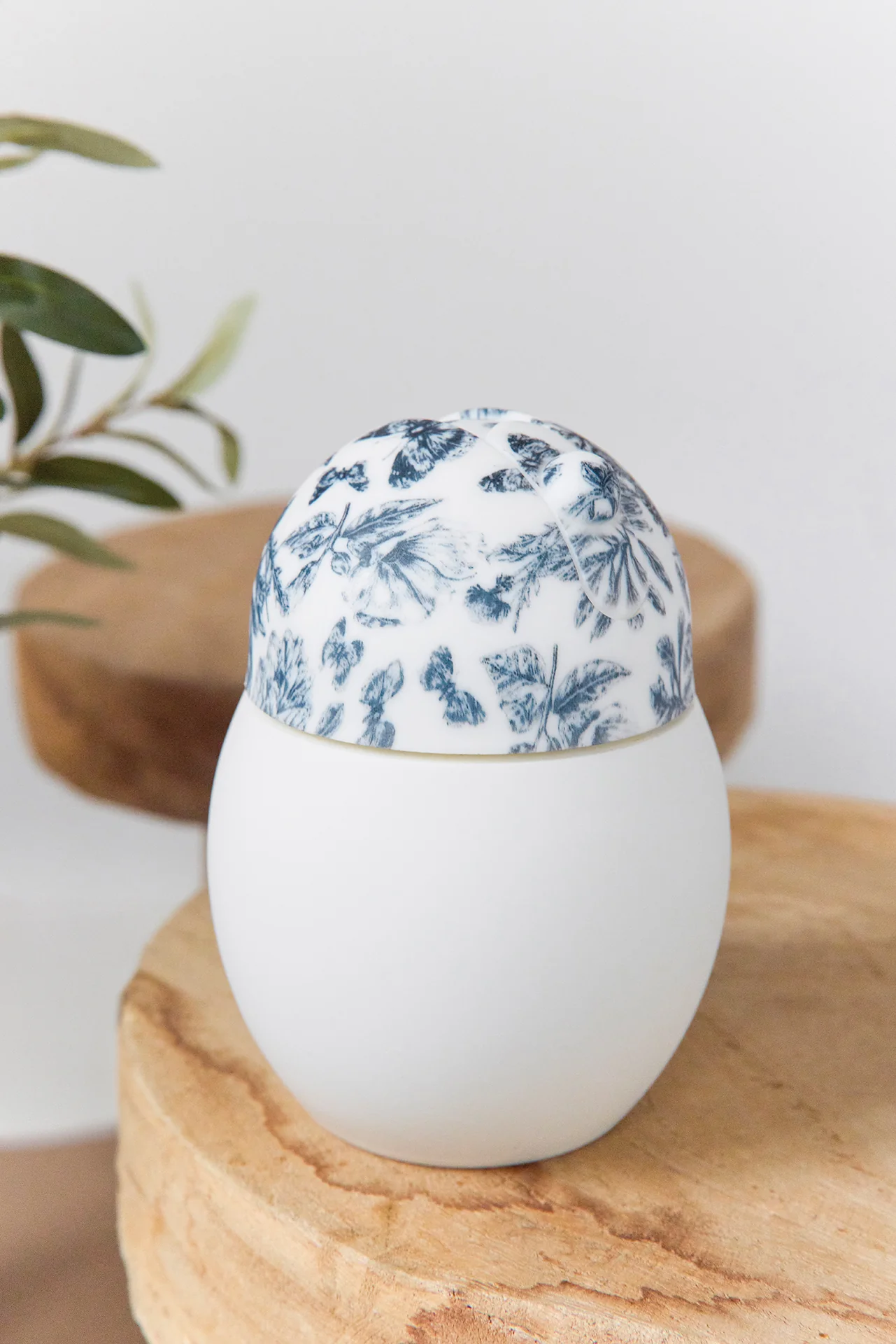 Tasse à paille Coconut - Toile de jouy bleu Élhée x Tartine et Chocolat - Image 5